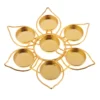 Porte-bougies en alliage- 7 branches- style fleur de lotus 