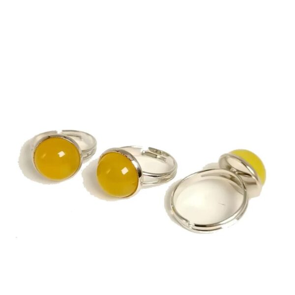 Bagues pierres naturelles- Lot 3- Forme ronde – Image 13