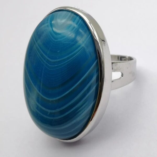 Bagues pierres naturelles- Agate Veinée