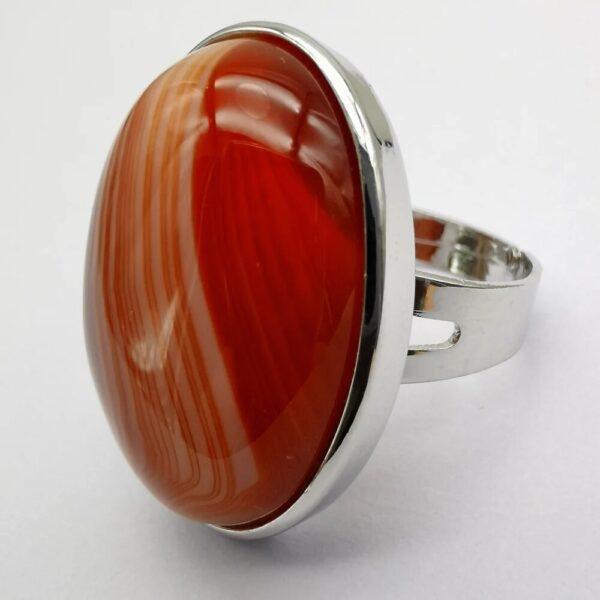 Bagues pierres naturelles- Agate Veinée – Image 6