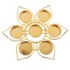 Porte-bougies en alliage- 7 branches- style fleur de lotus  – Image 4