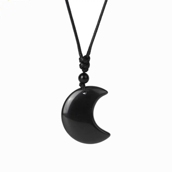 Collier en forme de demi-lune- Pierres naturelles – Image 2