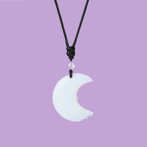 Collier en forme de demi-lune- Pierres naturelles – Image 8