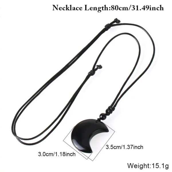 Collier en forme de demi-lune- Pierres naturelles – Image 10