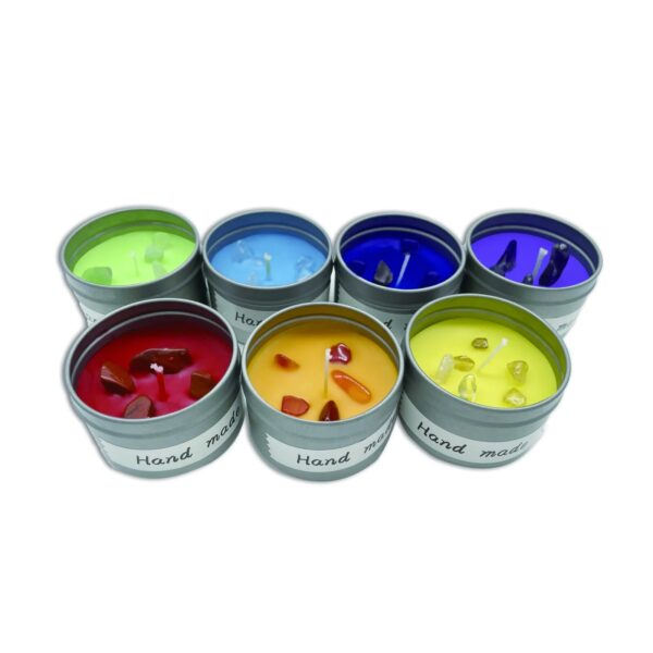Bougies 7 chakras- lot de 7 bougies- méditation – Image 5
