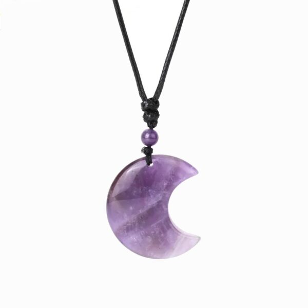 Collier en forme de demi-lune- Pierres naturelles – Image 3
