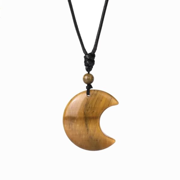Collier en forme de demi-lune- Pierres naturelles – Image 5