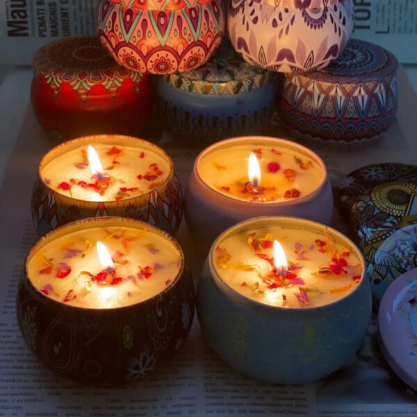 Bougies aromatiques - parfums floral- méditation – Image 3