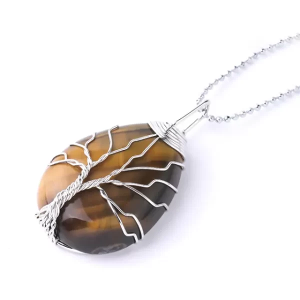 Collier Arbre de vie- Pierre naturelle – Image 4