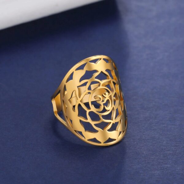 Bague plaqué - Symbole spirituel OM – Image 3