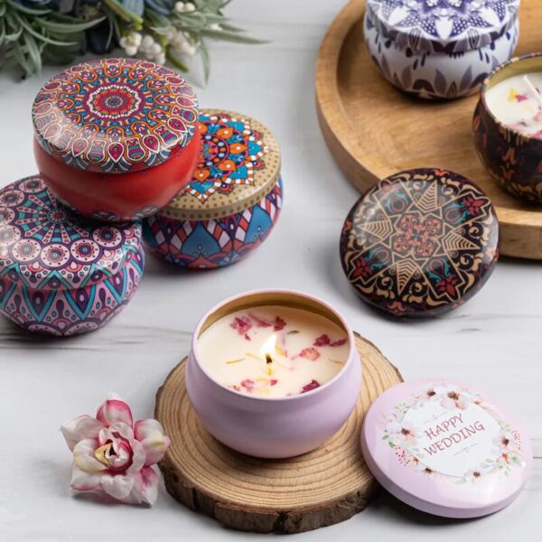 Bougies aromatiques - parfums floral- méditation