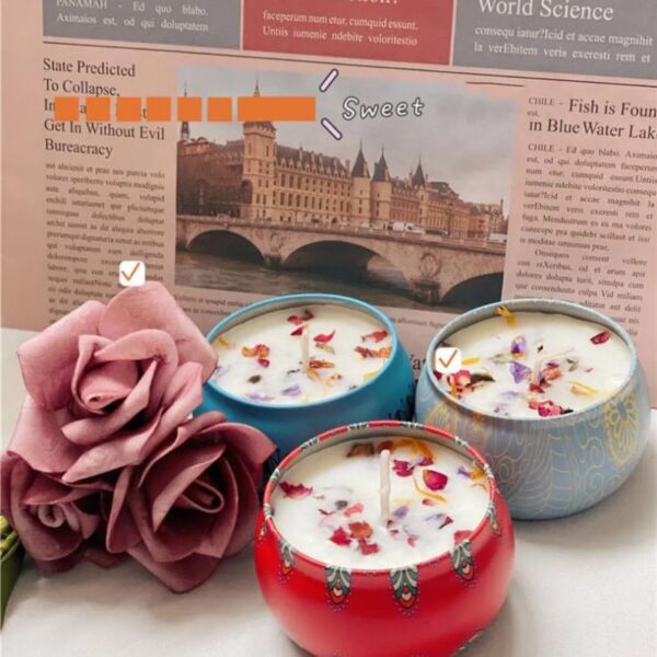Bougies aromatiques - parfums floral- méditation – Image 5