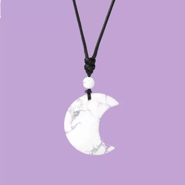 Collier en forme de demi-lune- Pierres naturelles – Image 6