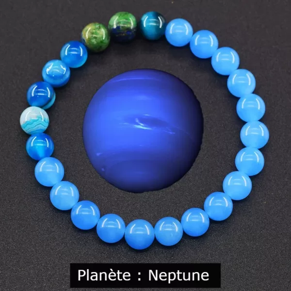 Bracelet pierres naturelles - Neptune- Poissons