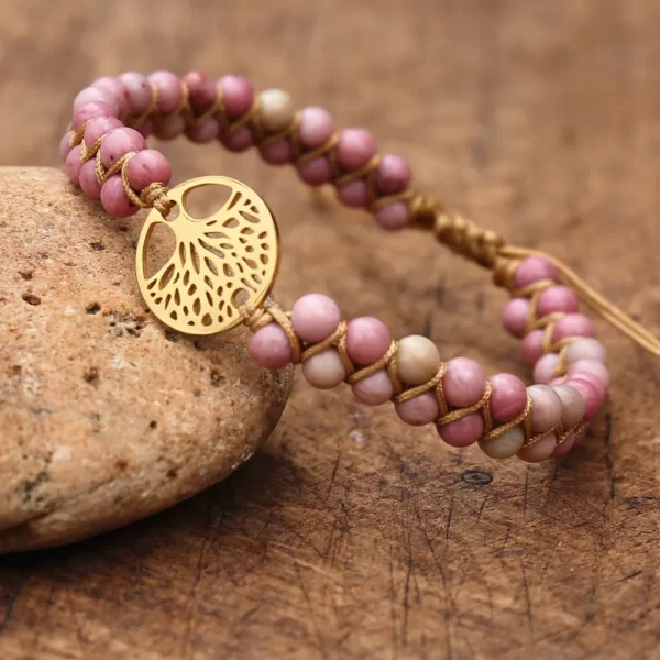 Bracelet double de pierres - Arbre de vie – Image 5