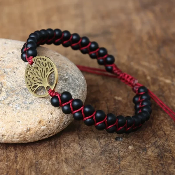 Bracelet double de pierres - Arbre de vie – Image 4