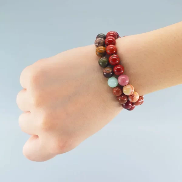 Bracelet pierres naturelles- Le Soleil- Lion – Image 2